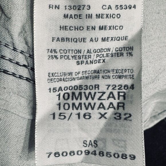 Wrangler Flared Jeans 15/16 (35x31) Blue Mid Rise Stretch Juniors Embellished - Picture 5 of 8